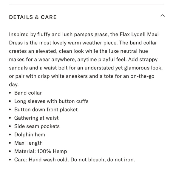 NWOT Tuckernuck Flax Lydell Maxi Dress - Picture 2 of 5